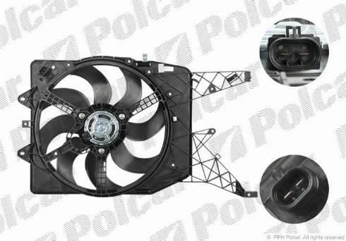 Polcar 555823W1 - Вентилятор, охлаждение двигателя autospares.lv