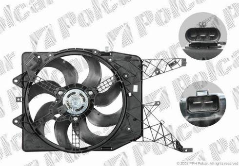 Polcar 555823W2 - Вентилятор, охлаждение двигателя autospares.lv