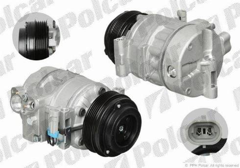 Polcar 5508KS-2 - Компрессор кондиционера autospares.lv