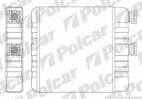 Polcar 5508N8-1 - Теплообменник, отопление салона autospares.lv