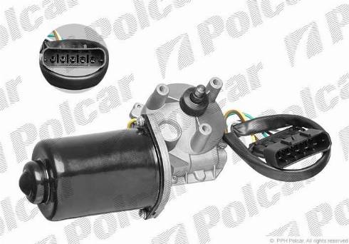 Polcar 5508SWP1 - Двигатель стеклоочистителя autospares.lv