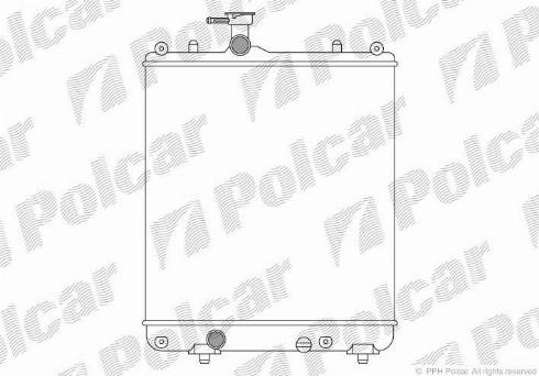 Polcar 550308A1 - Радиатор, охлаждение двигателя autospares.lv