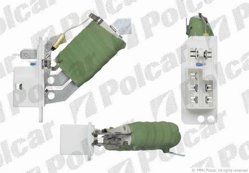 Polcar 5507KST2X - Сопротивление, реле, вентилятор салона autospares.lv