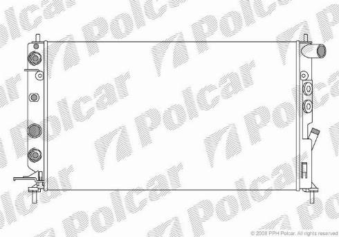 Polcar 551608-6 - Радиатор, охлаждение двигателя autospares.lv