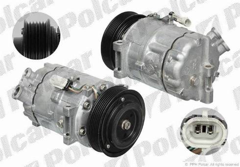 Polcar 5518KS3X - Компрессор кондиционера autospares.lv