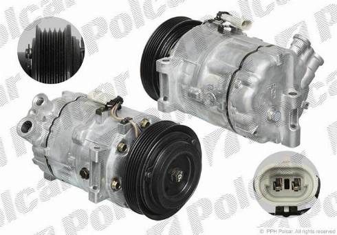 Polcar 5518KS2X - Компрессор кондиционера autospares.lv