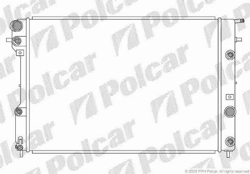 Polcar 5528081X - Радиатор, охлаждение двигателя autospares.lv