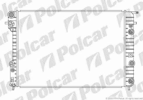 Polcar 552808-2 - Радиатор, охлаждение двигателя autospares.lv