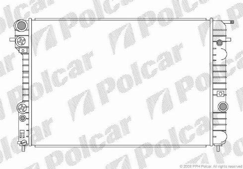 Polcar 552708-4 - Радиатор, охлаждение двигателя autospares.lv