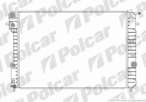 Polcar 5527081X - Радиатор, охлаждение двигателя autospares.lv