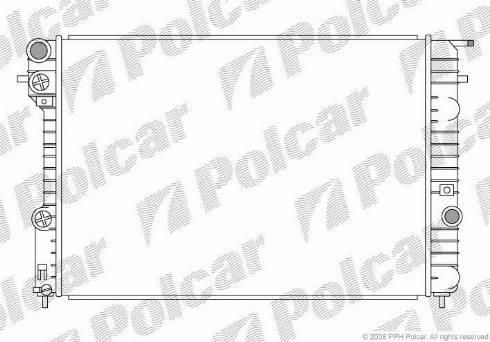 Polcar 552708-1 - Радиатор, охлаждение двигателя autospares.lv