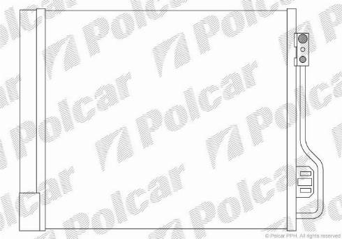Polcar 5098K81X - Конденсатор кондиционера autospares.lv