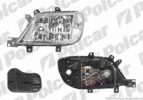 Polcar 5064101E - Основная фара autospares.lv