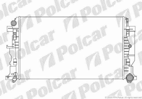 Polcar 5065084X - Радиатор, охлаждение двигателя autospares.lv