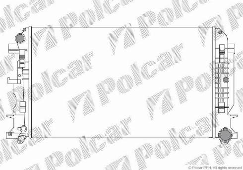 Polcar 506508-4 - Радиатор, охлаждение двигателя autospares.lv