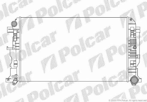 Polcar 5065083X - Радиатор, охлаждение двигателя autospares.lv