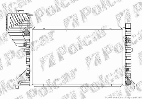 Polcar 5063082X - Радиатор, охлаждение двигателя autospares.lv