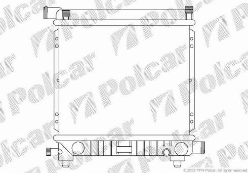 Polcar 5001081X - Радиатор, охлаждение двигателя autospares.lv