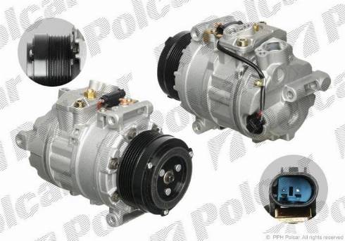 Polcar 5003KS-1 - Компрессор кондиционера autospares.lv