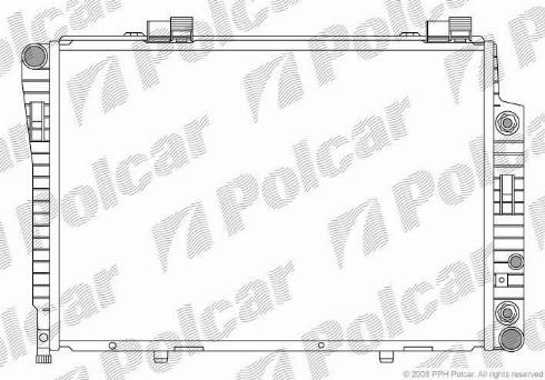 Polcar 5002084X - Радиатор, охлаждение двигателя autospares.lv
