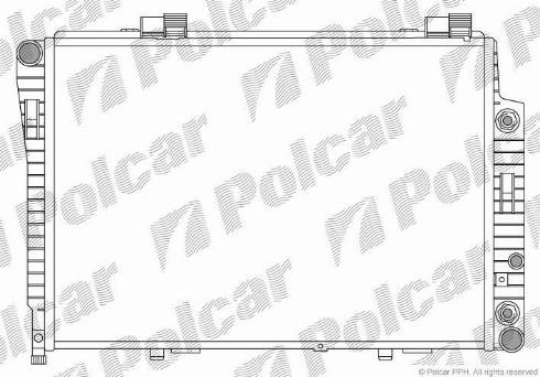 Polcar 5002082X - Радиатор, охлаждение двигателя autospares.lv