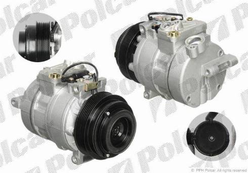 Polcar 5002KS-1 - Компрессор кондиционера autospares.lv