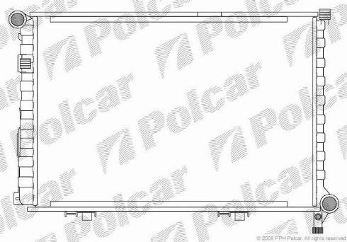 Polcar 5014081X - Радиатор, охлаждение двигателя autospares.lv