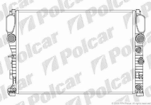 Polcar 5016083X - Радиатор, охлаждение двигателя autospares.lv