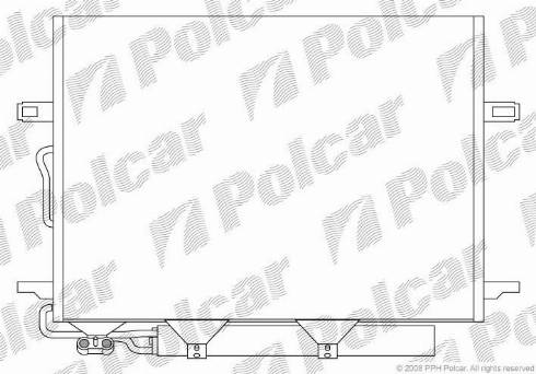 Polcar 5016K81X - Конденсатор кондиционера autospares.lv