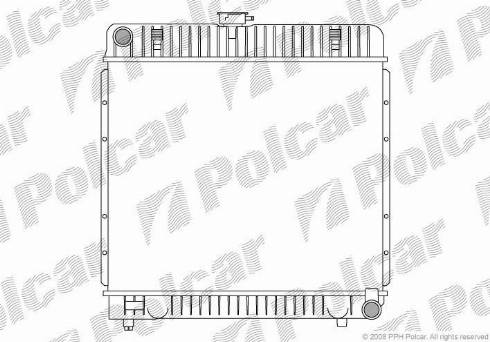 Polcar 5013081X - Радиатор, охлаждение двигателя autospares.lv