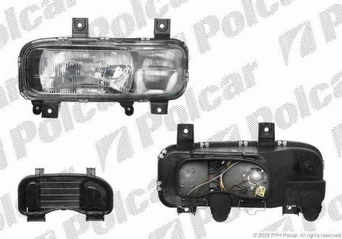 Polcar 5085091E - Основная фара autospares.lv