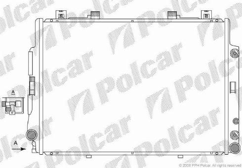 Polcar 5024086X - Радиатор, охлаждение двигателя autospares.lv