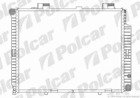 Polcar 5021081X - Радиатор, охлаждение двигателя autospares.lv