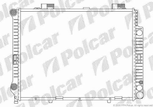 Polcar 502108-2 - Радиатор, охлаждение двигателя autospares.lv