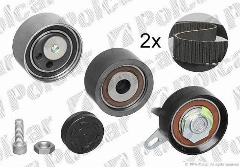 Polcar 530041610 - Комплект зубчатого ремня ГРМ autospares.lv