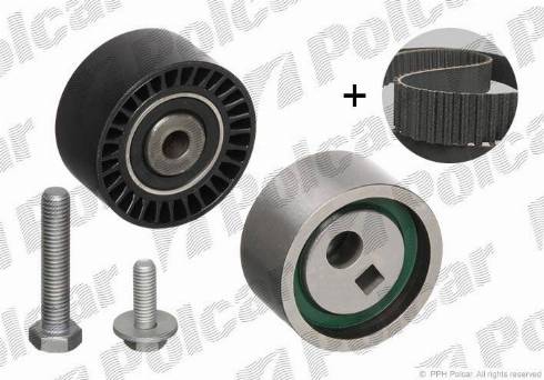 Polcar 530047010 - Комплект зубчатого ремня ГРМ autospares.lv