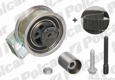 Polcar 530009110 - Комплект зубчатого ремня ГРМ autospares.lv