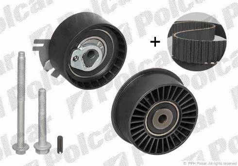 Polcar 530019810 - Комплект зубчатого ремня ГРМ autospares.lv