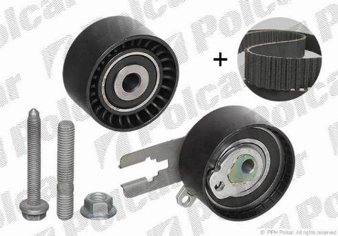 Polcar 530023910 - Водяной насос + комплект зубчатого ремня ГРМ autospares.lv