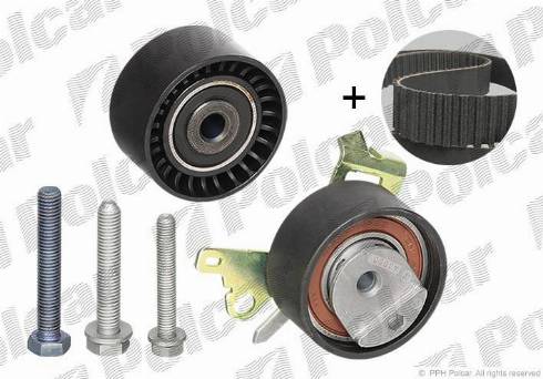 Polcar 530023810 - Комплект зубчатого ремня ГРМ autospares.lv