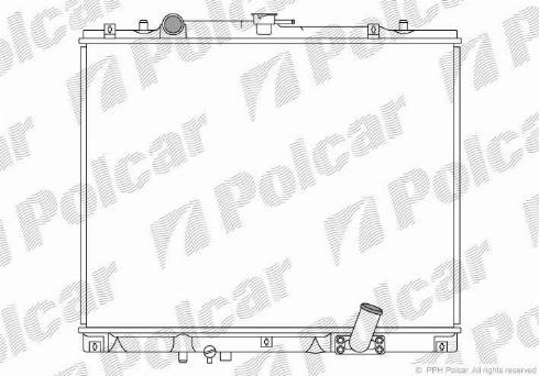 Polcar 527308-3 - Радиатор, охлаждение двигателя autospares.lv