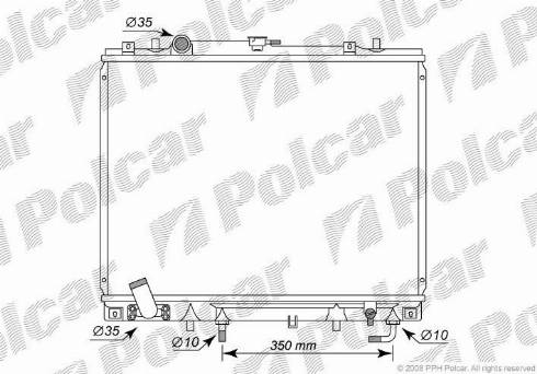 Polcar 5273082K - Радиатор, охлаждение двигателя autospares.lv