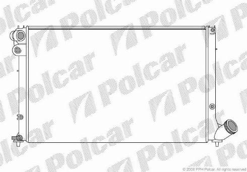 Polcar 5746085X - Радиатор, охлаждение двигателя autospares.lv