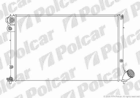 Polcar 5746086X - Радиатор, охлаждение двигателя autospares.lv