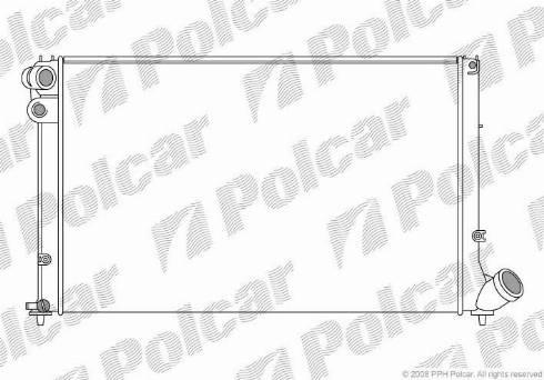 Polcar 5746083X - Радиатор, охлаждение двигателя autospares.lv