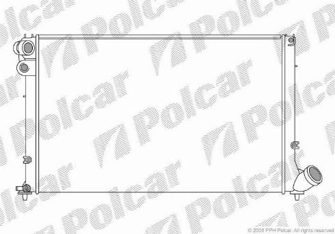 Polcar 5746082X - Радиатор, охлаждение двигателя autospares.lv