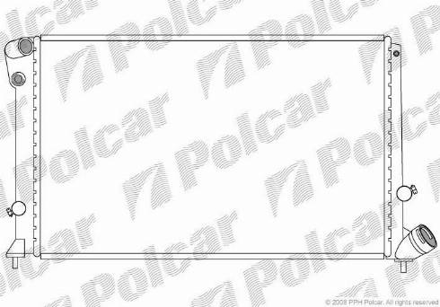 Polcar 574608-2 - Радиатор, охлаждение двигателя autospares.lv