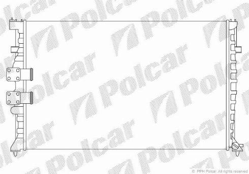 Polcar 574608A7 - Радиатор, охлаждение двигателя autospares.lv