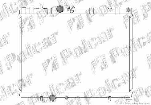 Polcar 574808-7 - Радиатор, охлаждение двигателя autospares.lv