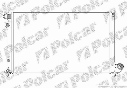 Polcar 574708A2 - Радиатор, охлаждение двигателя autospares.lv